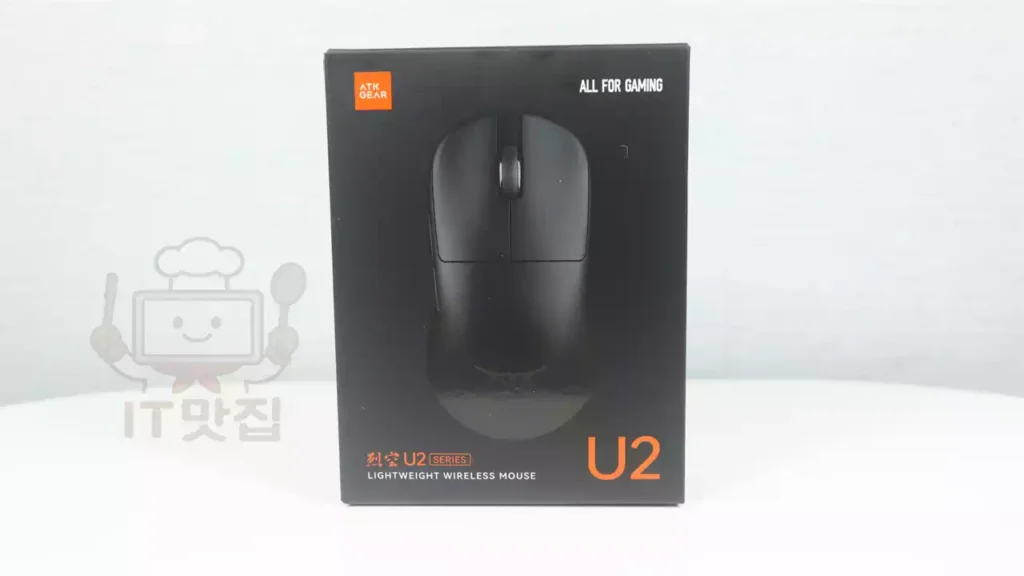 atk-u2-plus-무선-마우스-패키지-박스-디자인 ATK U2 Plus 무선 마우스 패키지, 심플한 디자인의 게이밍 박스 외관