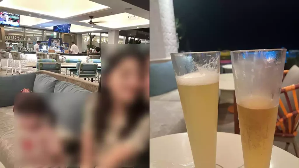 괌 크라운 플라자 리조트 야외 바에서 즐기는 로컬 맥주 Island IPA